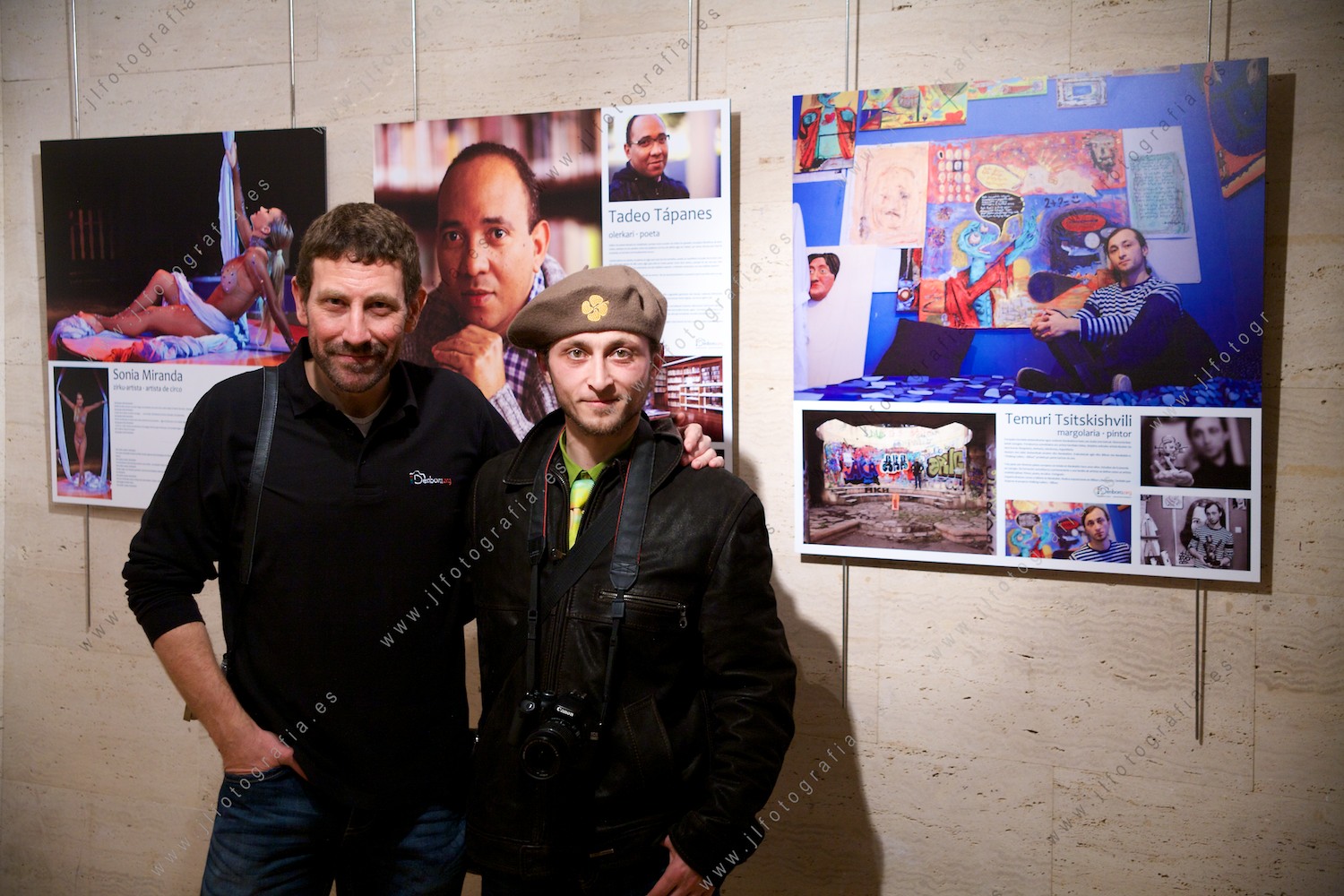 Alex Garai con el pintor Temuri Tsitskishvili